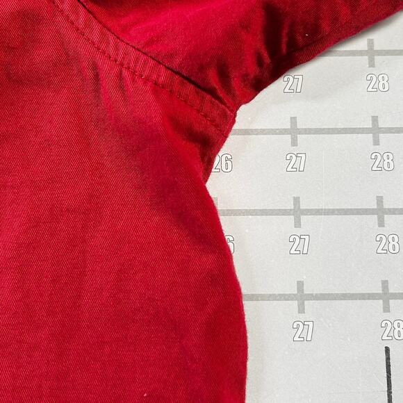 Vintage Y2K Girbaud Shirt Mens 2XL XXL Red Urban Street Embroidered City Marithe - Picture 6 of 7